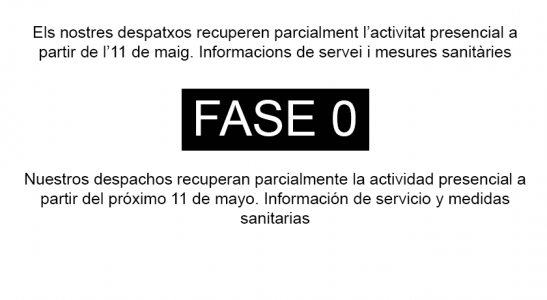 Atención y servicio durante la Fase 0 del desconfinamiento