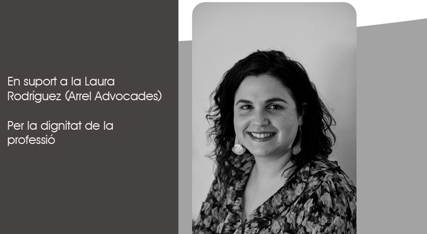 En suport a la Laura Rodríguez. Per la dignitat de la professió