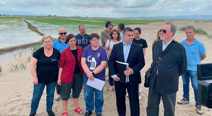 Un grup de 22 propietaris demanda l’Estat per la regressió del Delta de l’Ebre